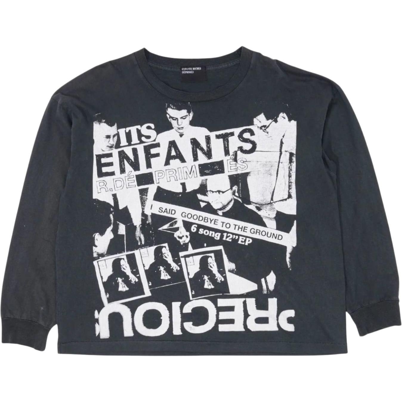 Enfants Riches Déprimés Say Goodbye Long-Sleeve Pocket T-Shirt Black/White