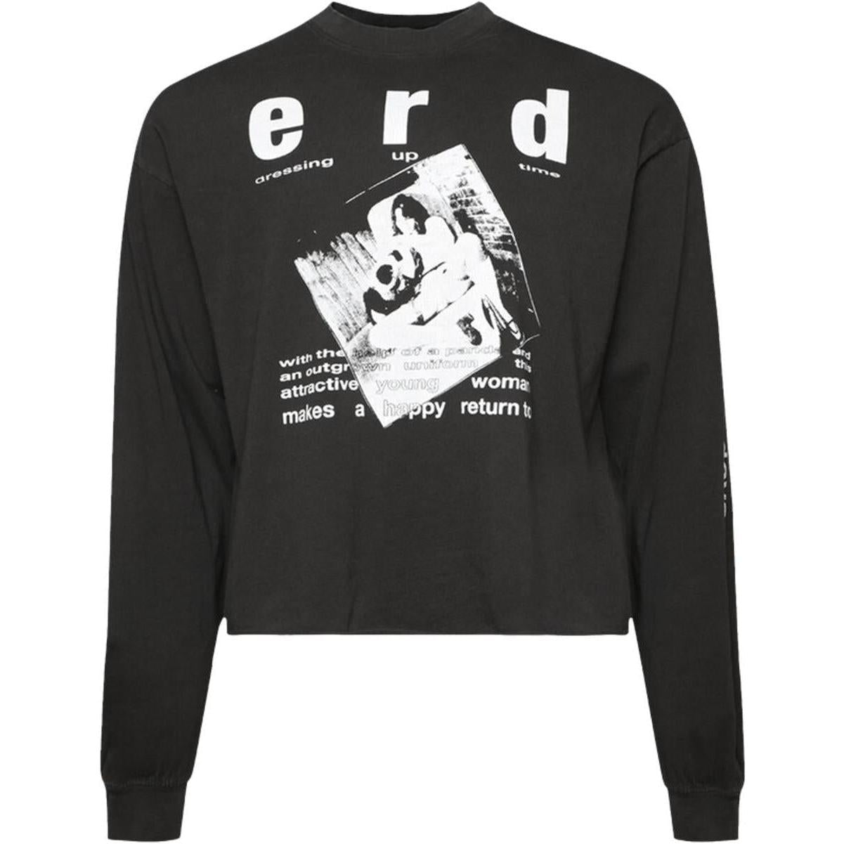 Enfants Riches Déprimés School Days Long-Sleeve T-Shirt Faded Black/White