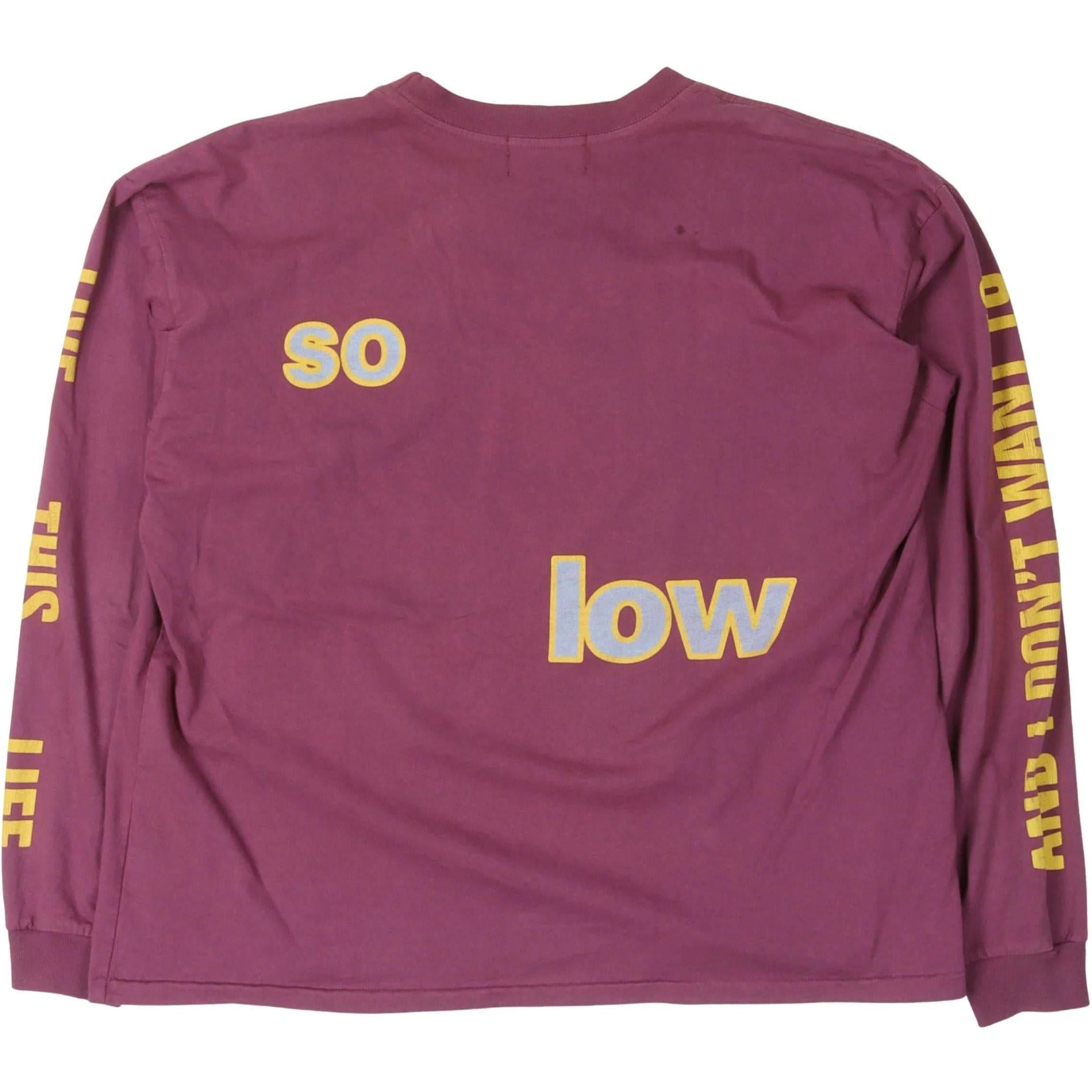Enfants Riches Déprimés So Low L/S T-Shirt Burgundy