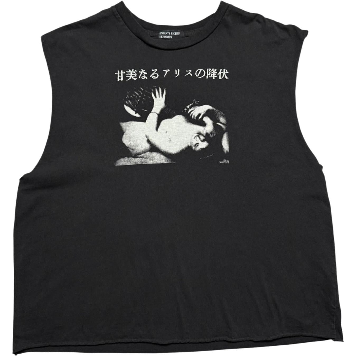 Enfants Riches Déprimés Sweet Surrender Of Alice Cut-Off T-Shirt Faded Black
