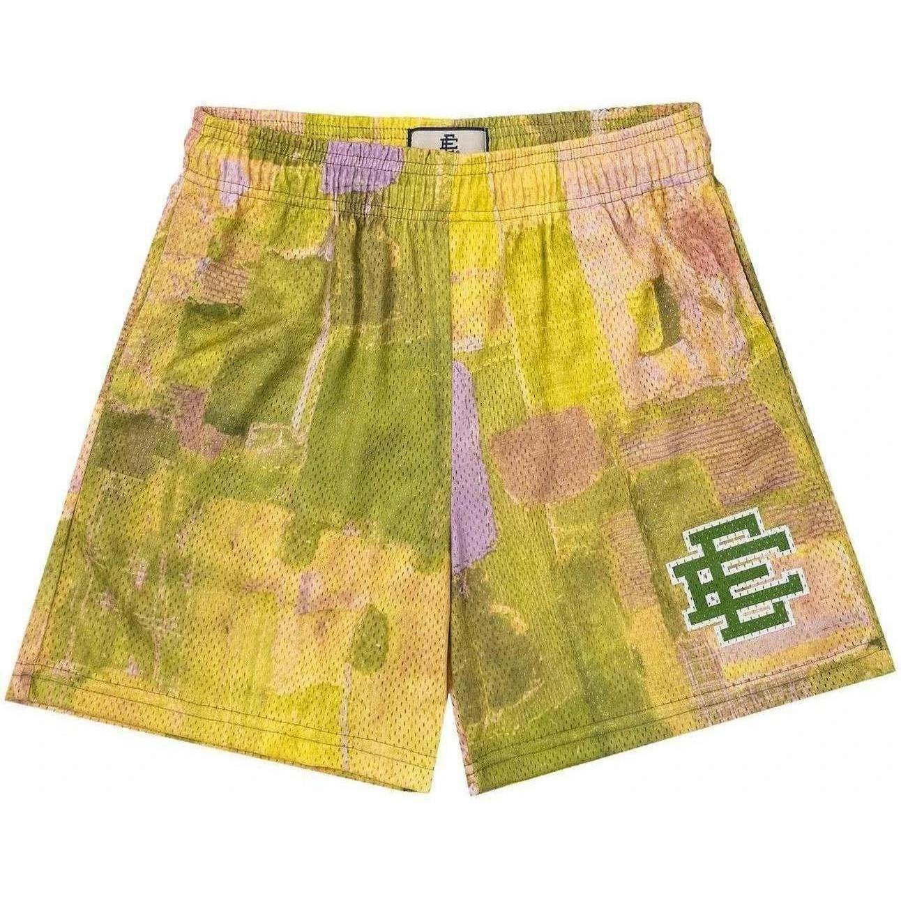 Eric Emanuel EE Basic Short Yellow Boro Patchwork