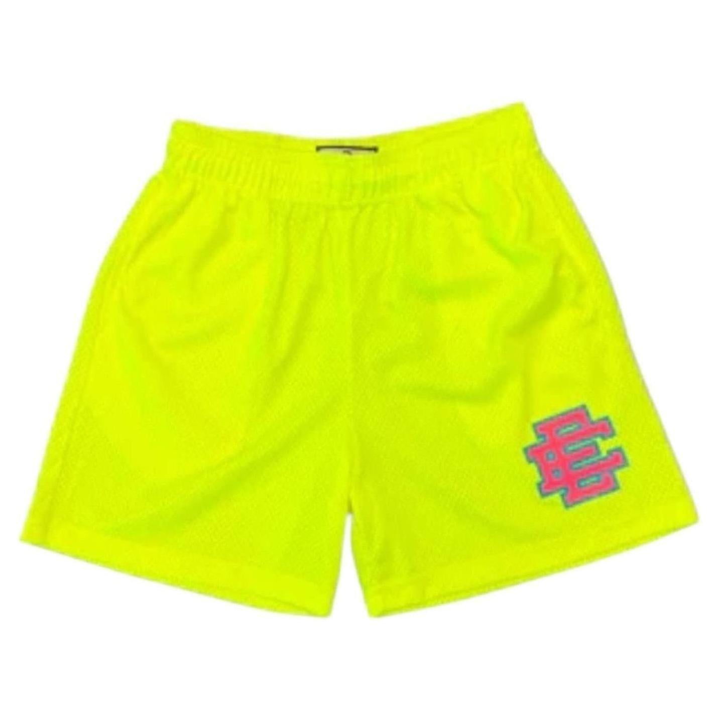 Eric Emanuel EE Neon Green/Pink Shorts