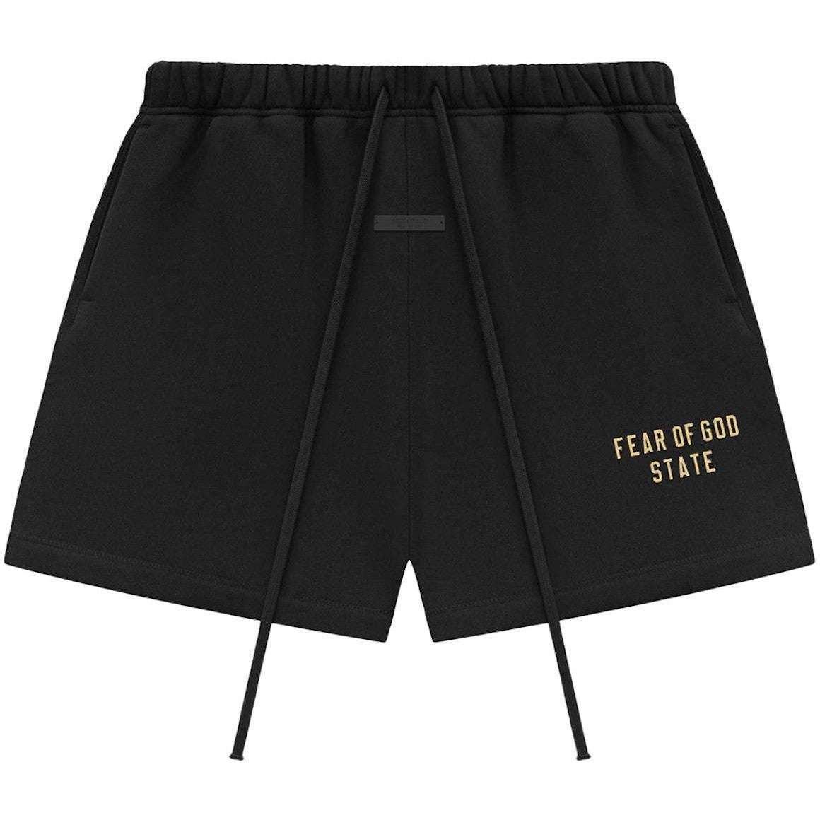 Fear of God Essentials Fleece Soccer Short Black