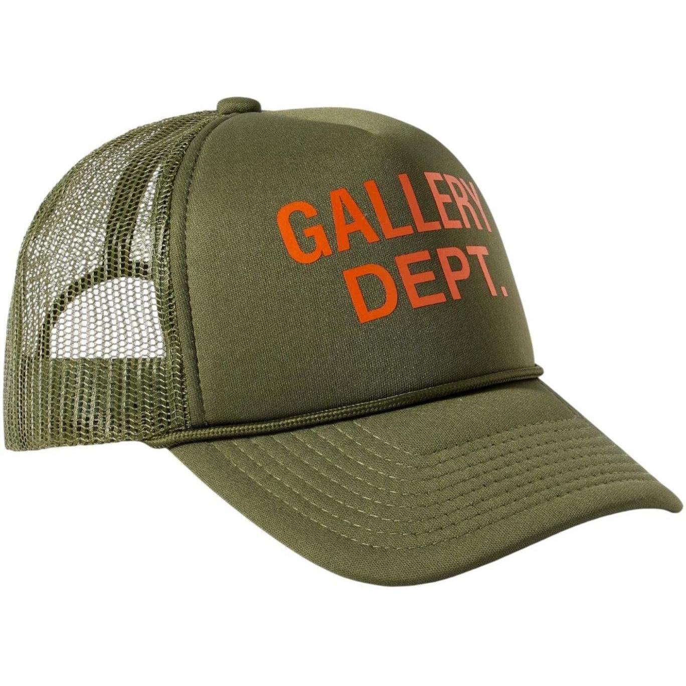 Gallery Dept. Trucker Hat Olive Green Orange
