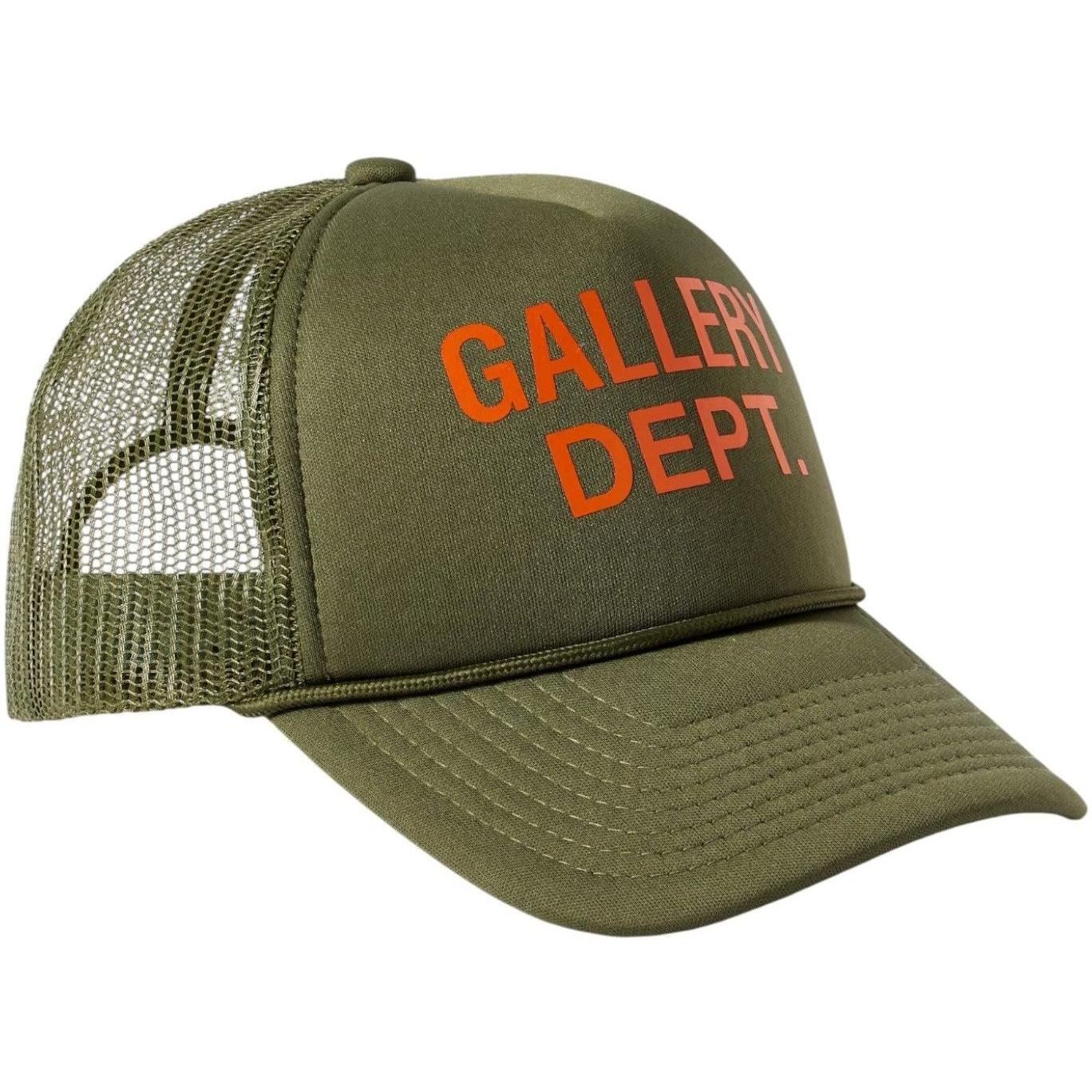 Gallery Dept. Trucker Hat Olive Green Orange