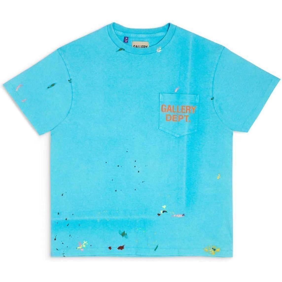 Gallery Dept. Vintage Logo Painted Tee Tee Turquoise