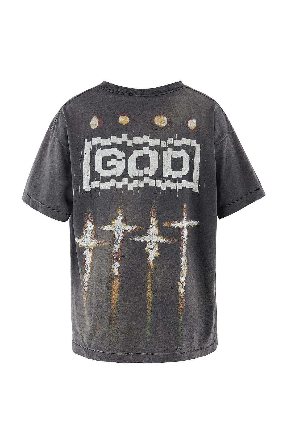 Saint Michael God T-Shirt Vintage Black