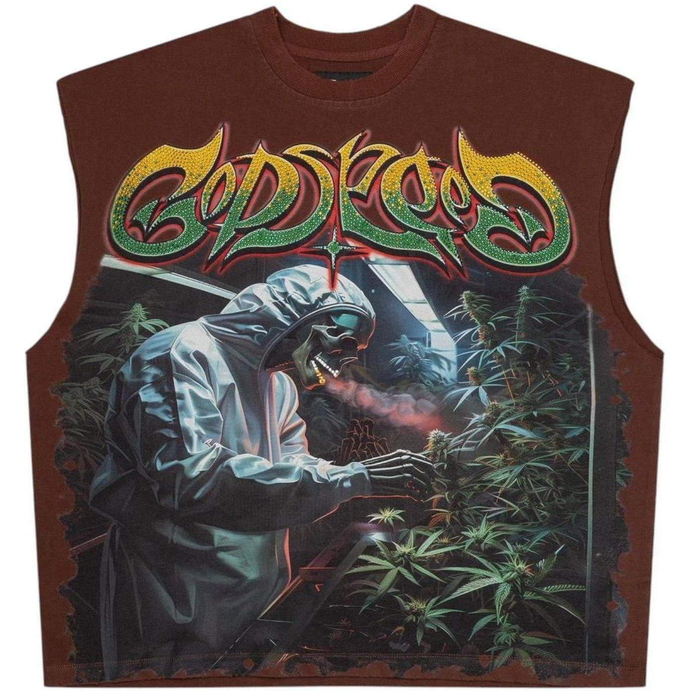 Godspeed 420 Indoor VVS Sleeveless T-Shirt Brown