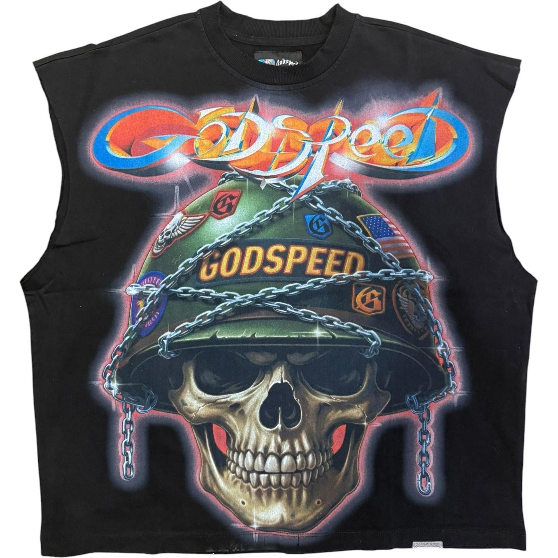 Godspeed Badges Of Honor Sleeveless T-Shirt Black