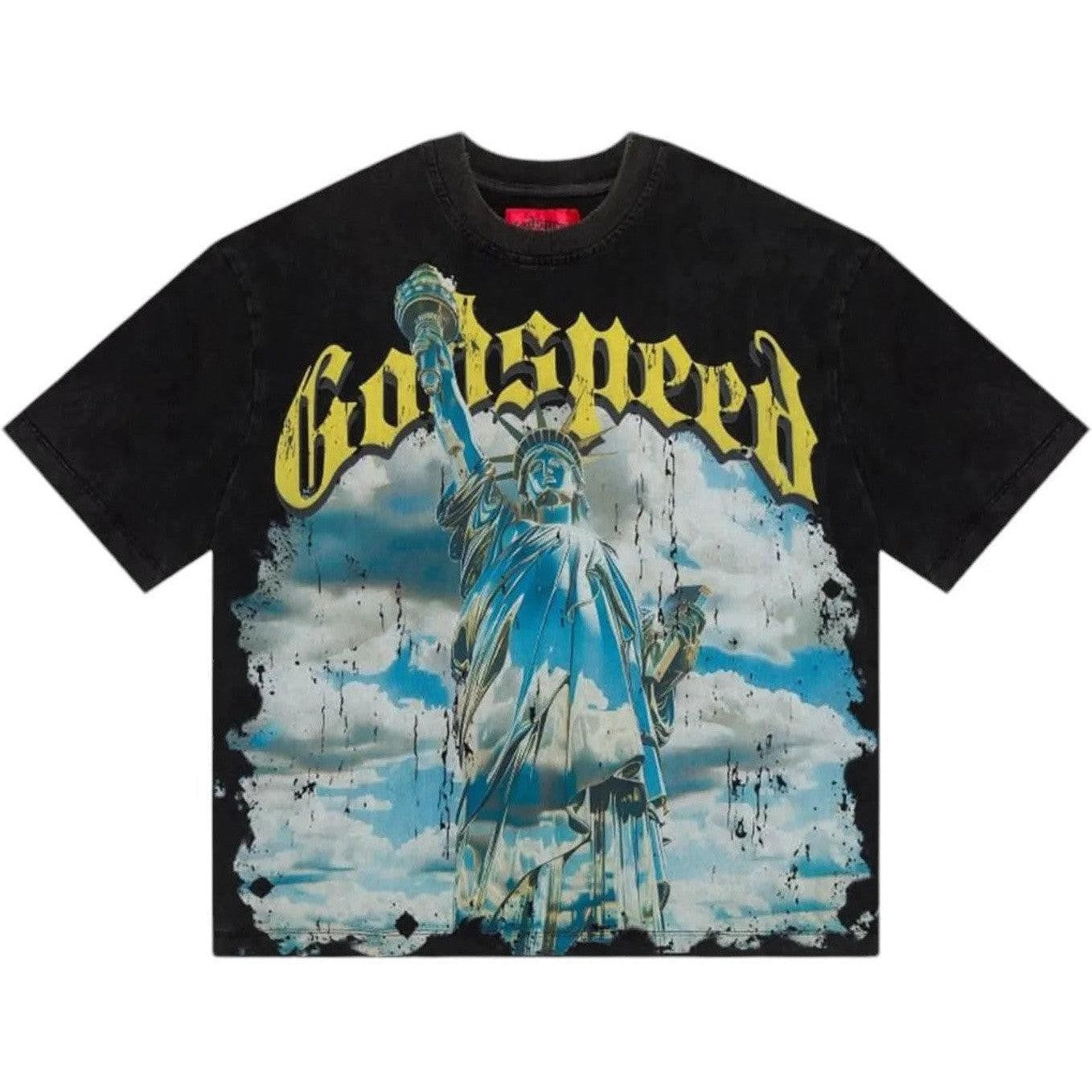 Godspeed Chrome Liberty T-Shirt Washed Black