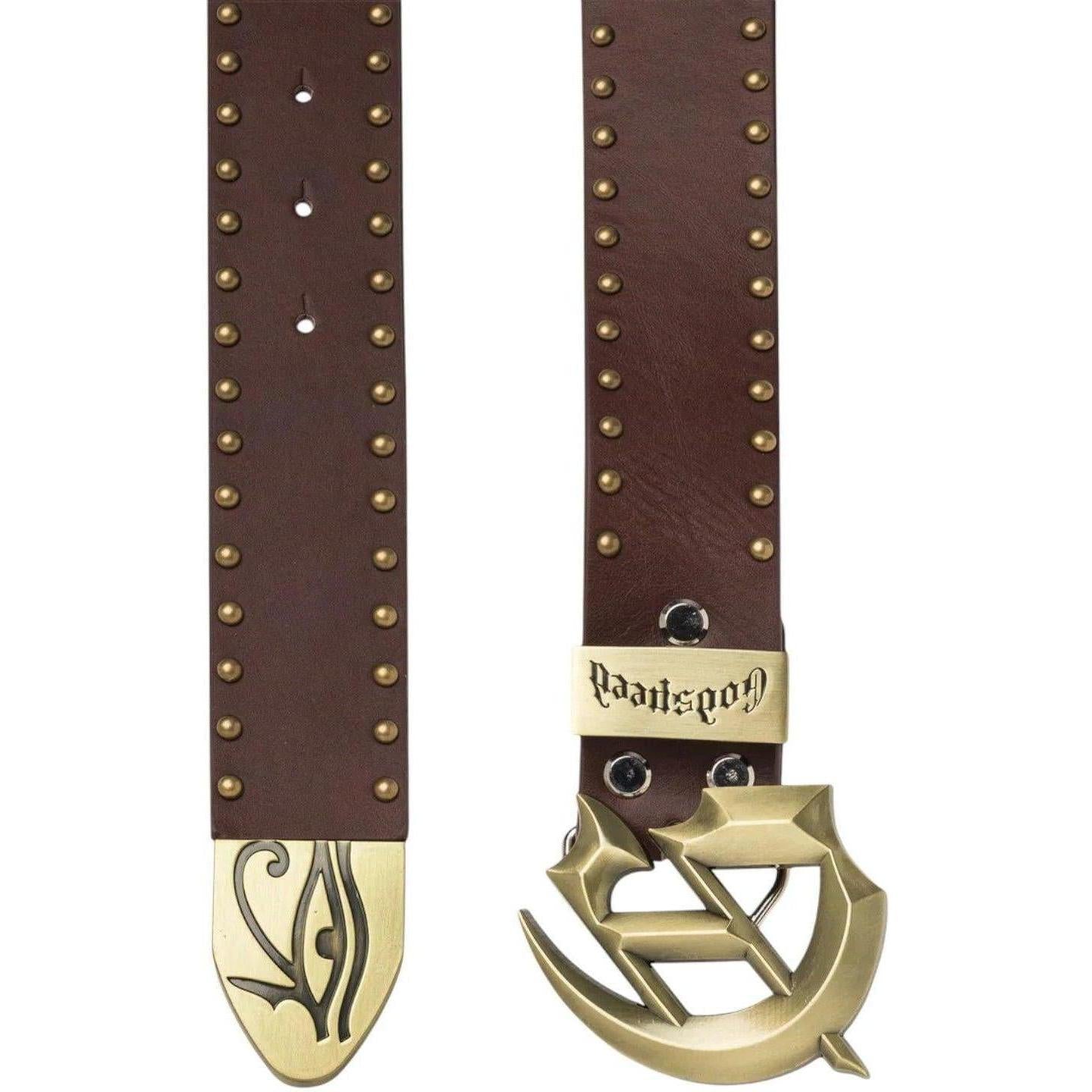 Godspeed Forged GS Studded Belt Brown