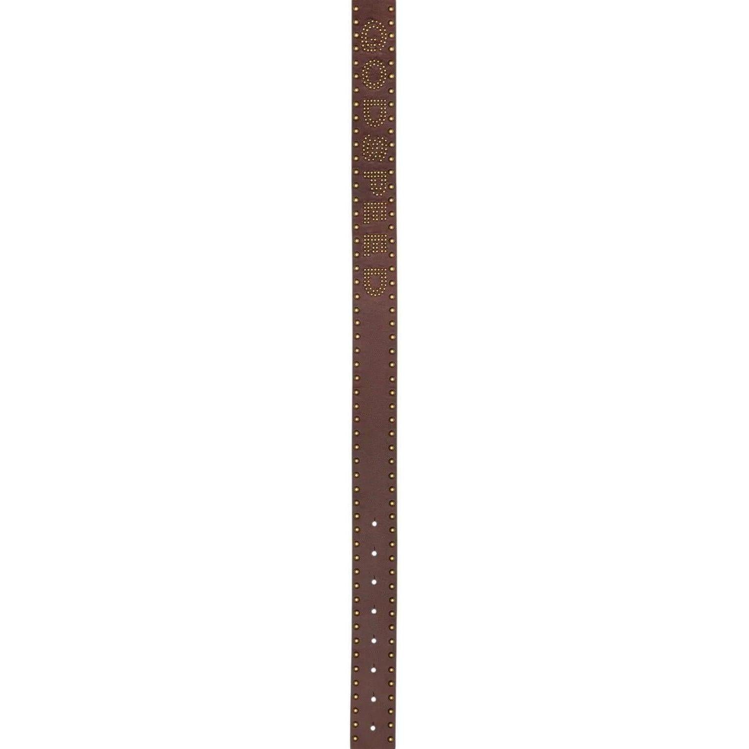Godspeed Forged GS Studded Belt Brown