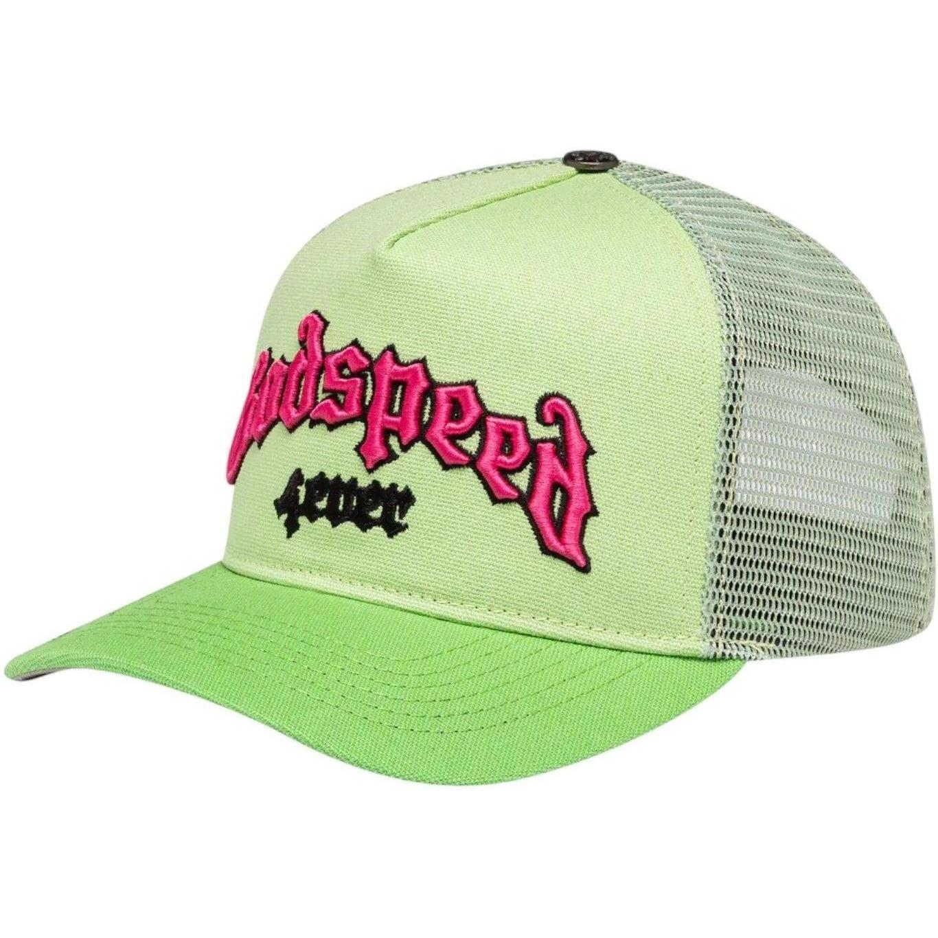 Godspeed GS Forever Trucker Hat Lime Green Pink
