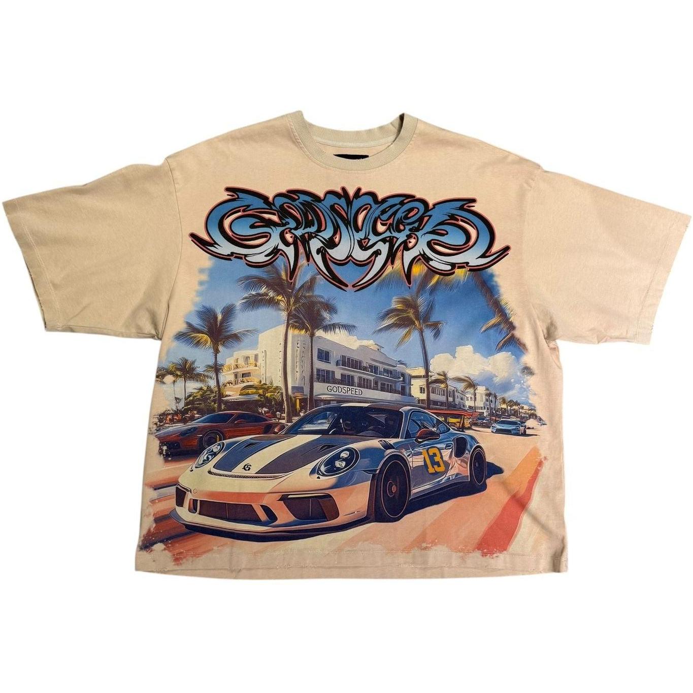 Godspeed Miami Exclusive GT T-Shirt Stone Wash