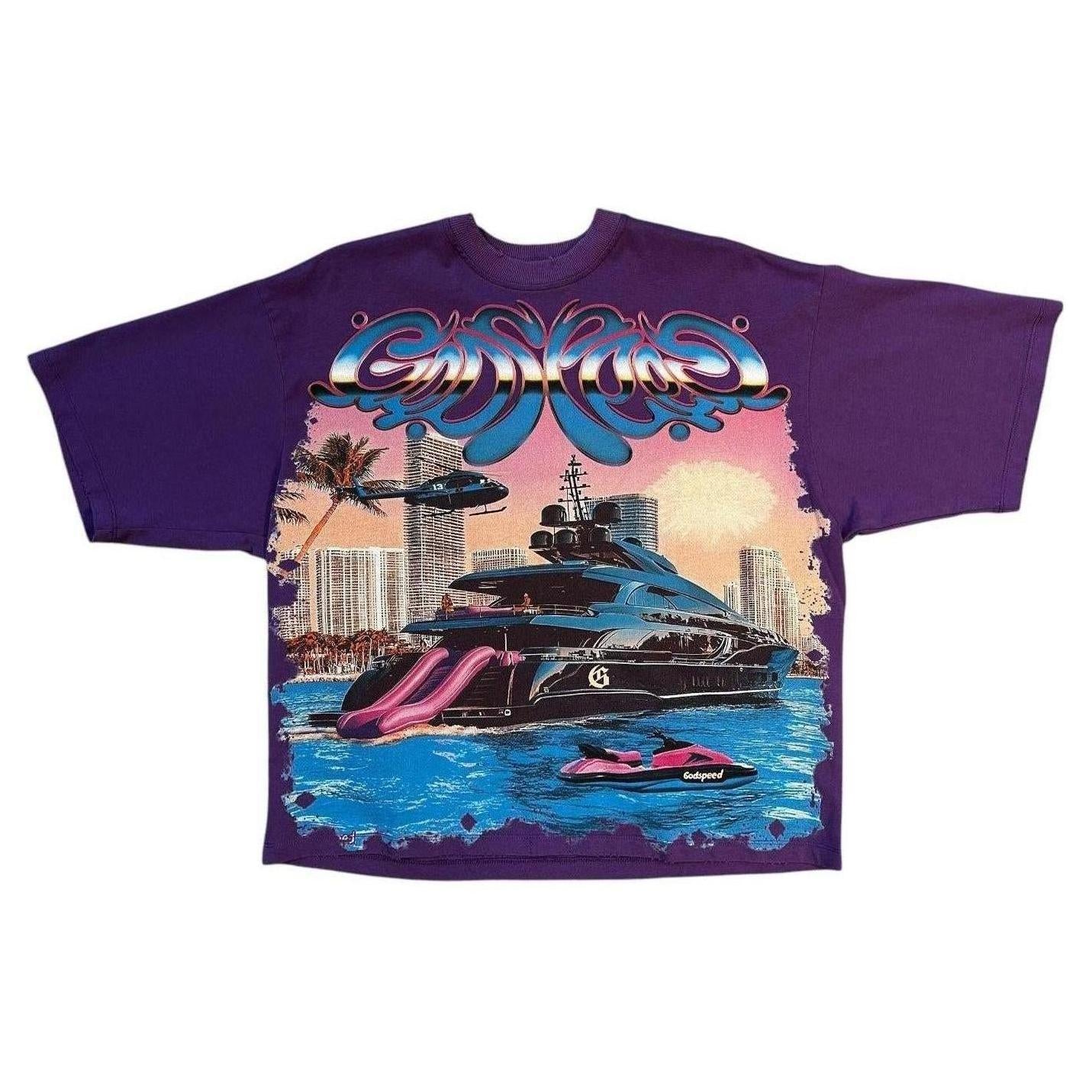 Godspeed Miami Exclusive Yacht T-Shirt Purple