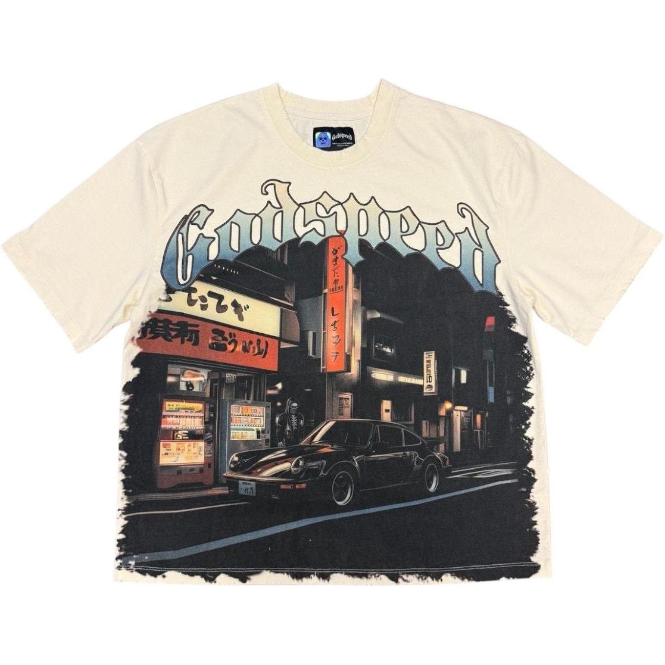 Godspeed Pit Stop Tokyo T-Shirt Bone