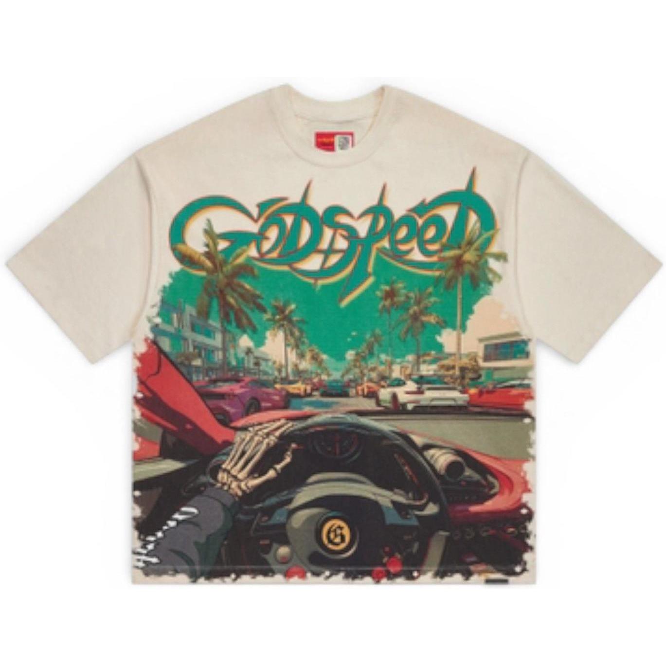 Godspeed Power Steering T-Shirt Bone