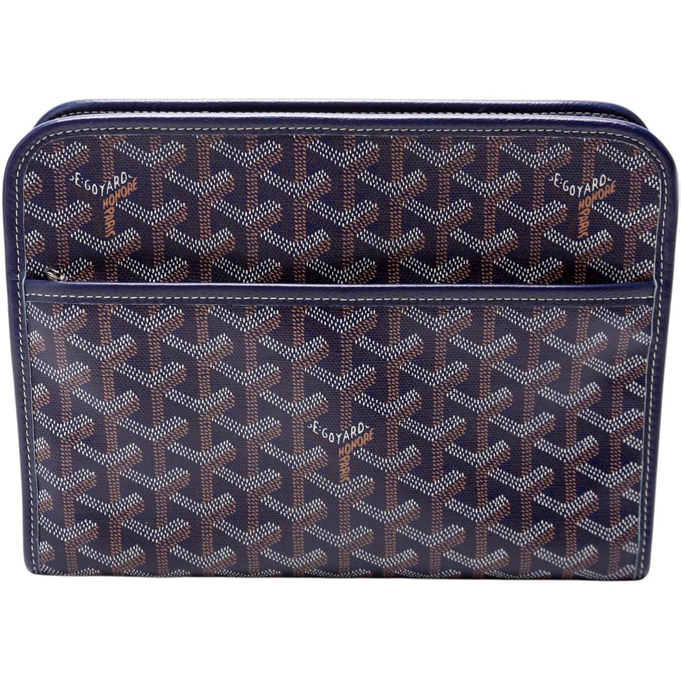 Goyard Jouvence Toiletry Bag PM Navy Blue