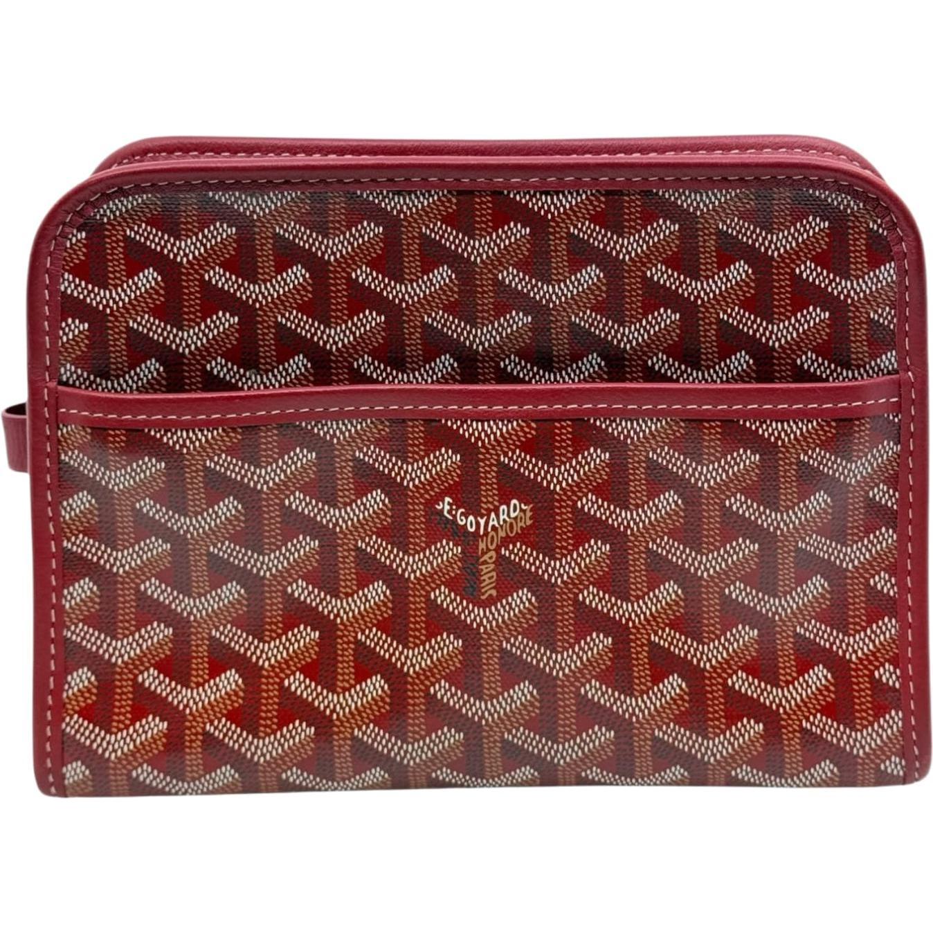 Goyard Jouvence Toiletry Bag PM Red
