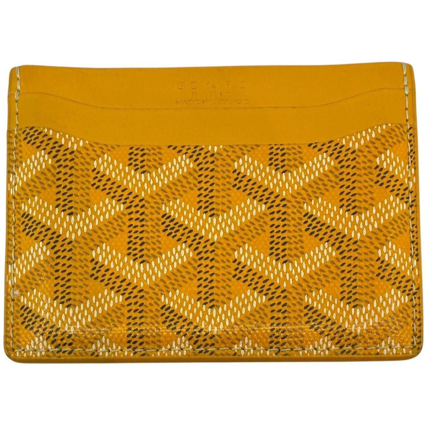 Goyard Saint Sulpice Cardholder Yellow - Lightly Used