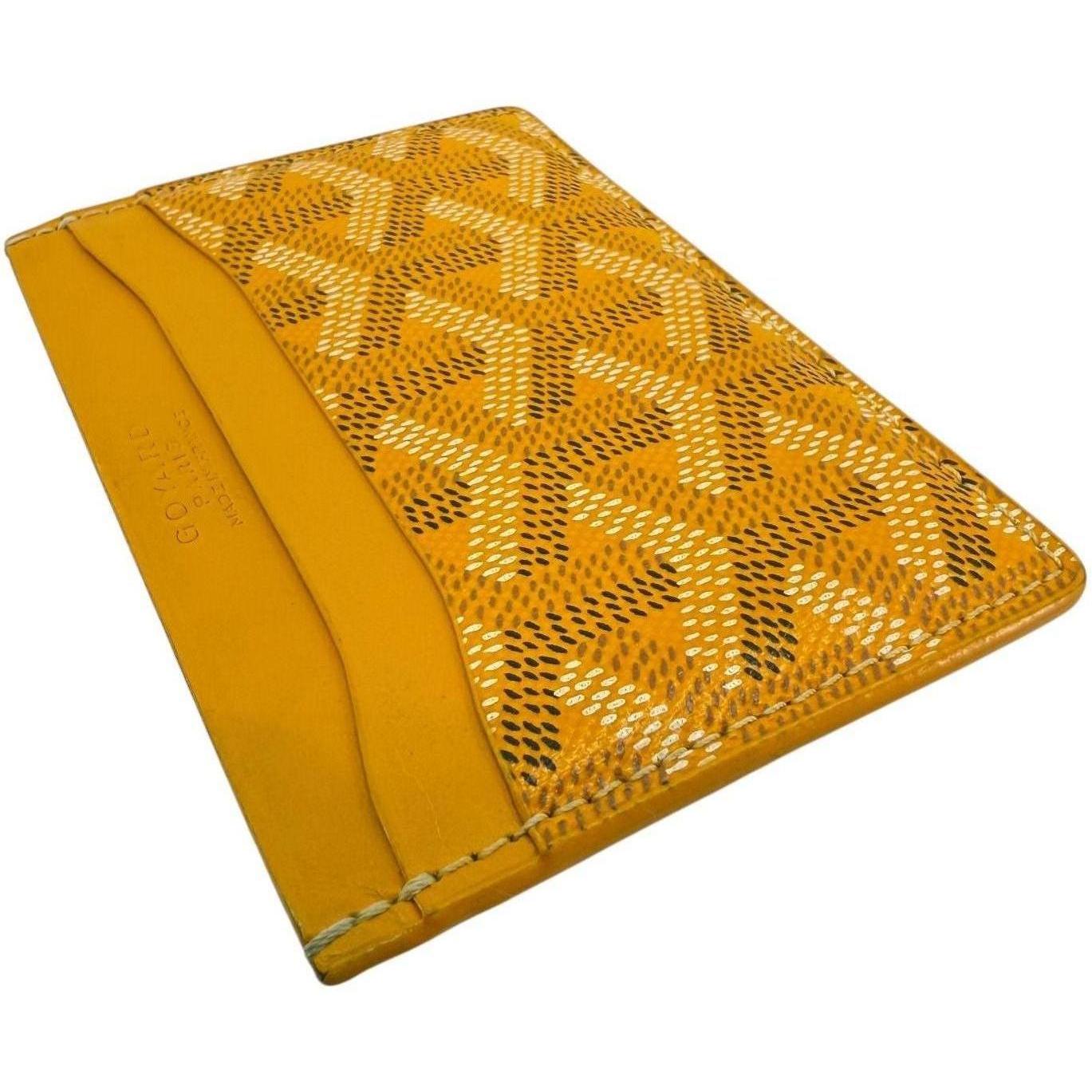 Goyard Saint Sulpice Cardholder Yellow - Lightly Used