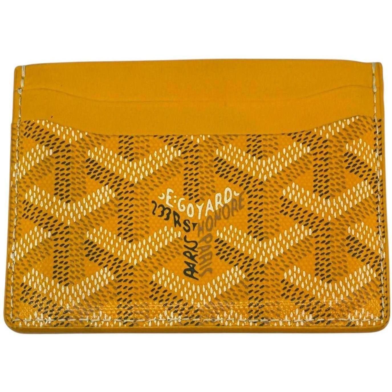 Goyard Saint Sulpice Cardholder Yellow - Lightly Used