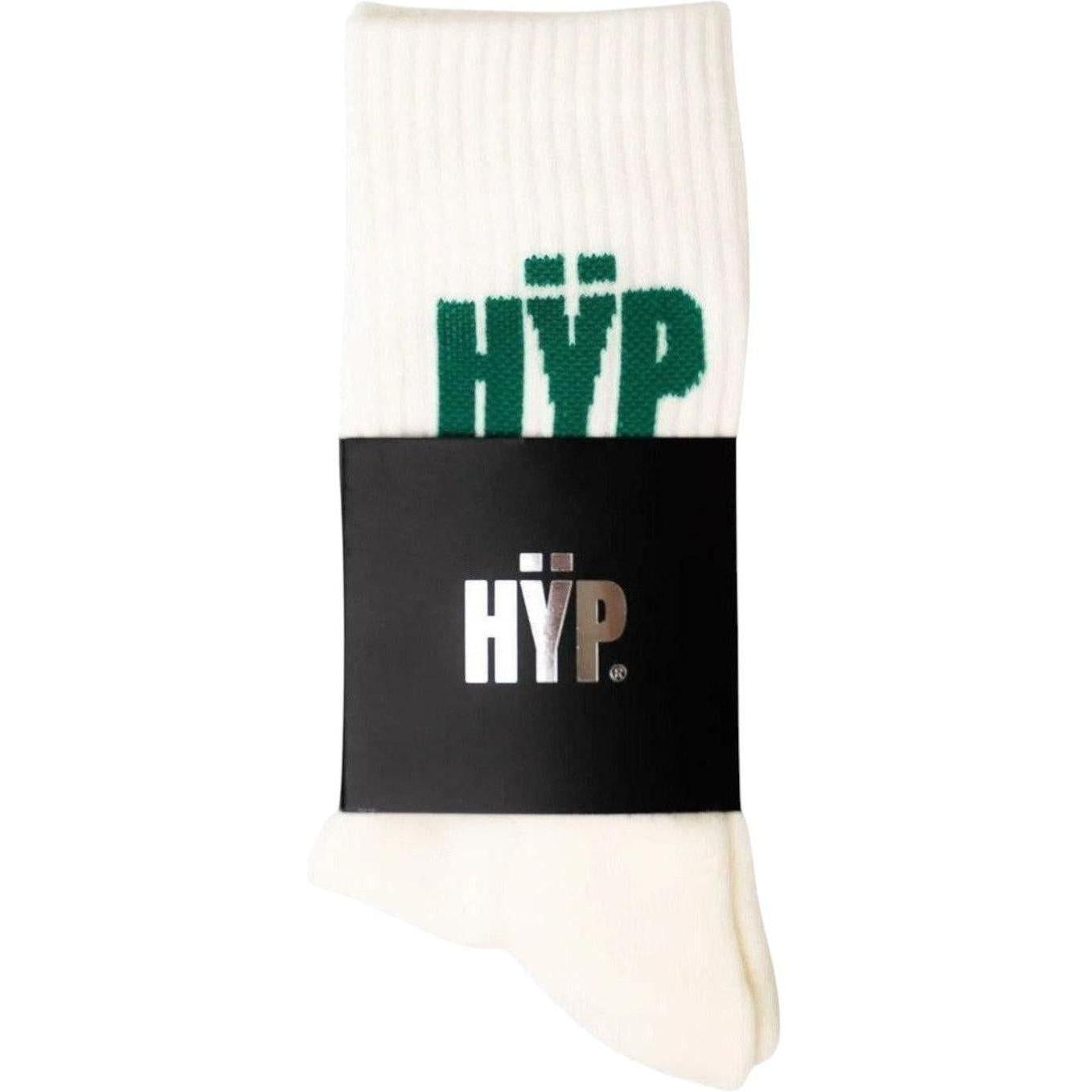 HŸP Crew Socks Cream Pine Green