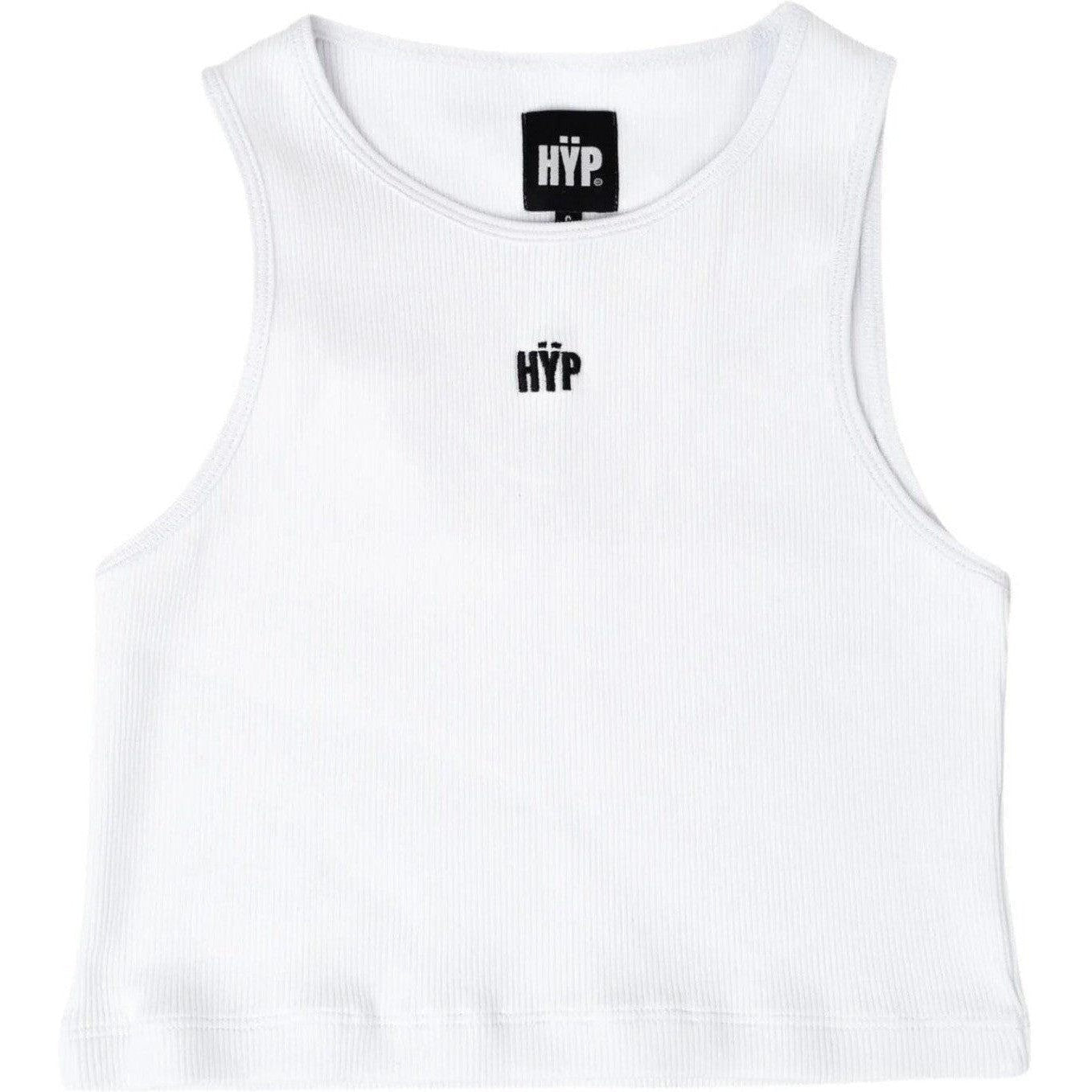 HŸP Womens Ribbed Tank Top White