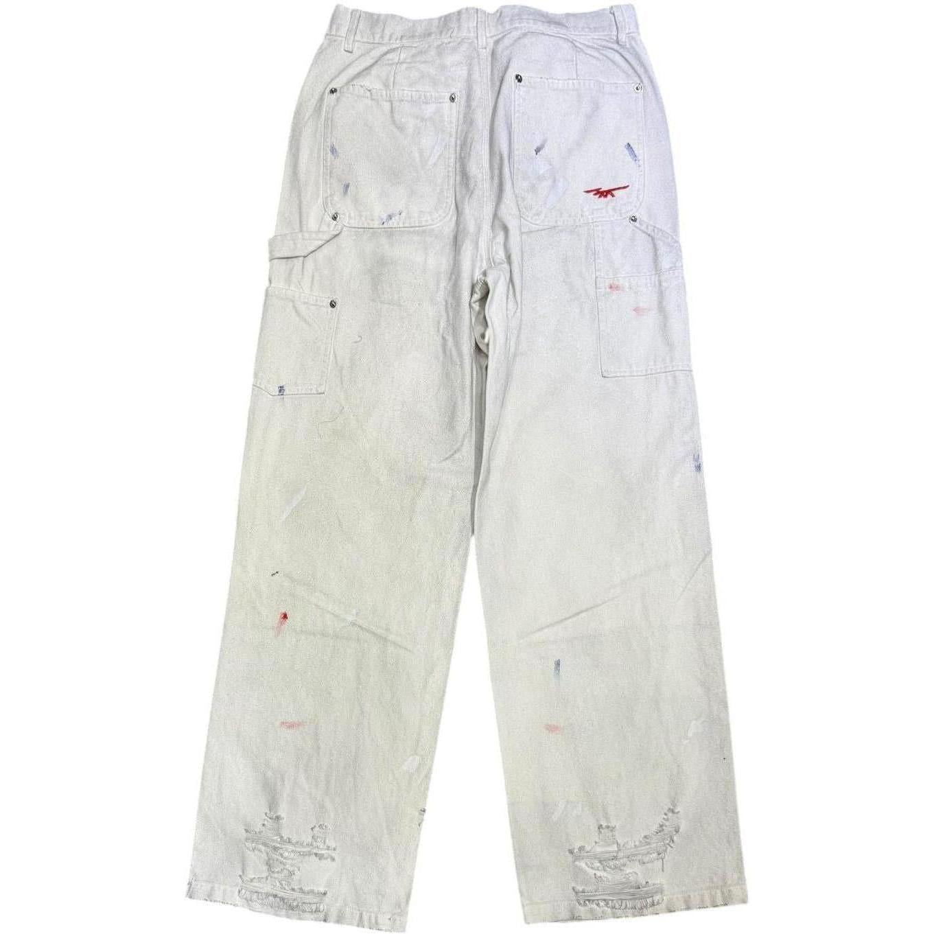 Happy Memories Don't Die HMDD Big Ed Carpenter Pants White