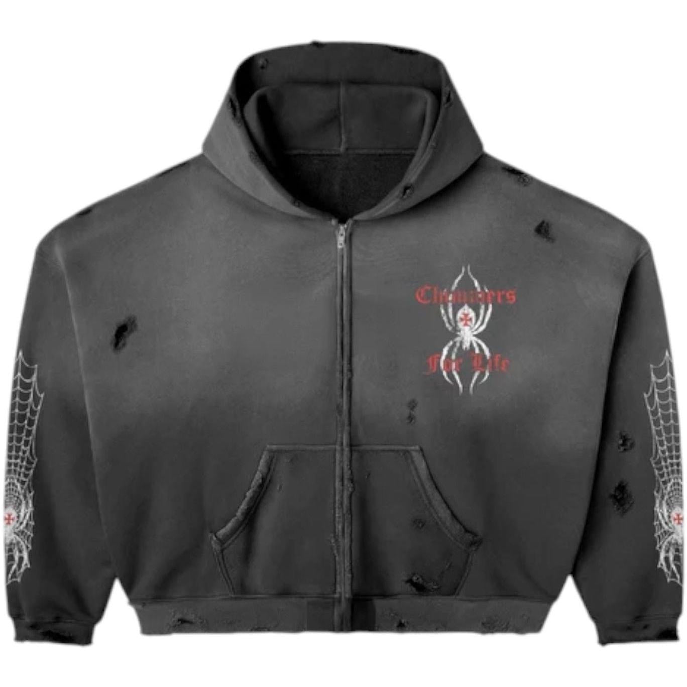 Happy Memories Don't Die HMDD Black Widow Zip Up