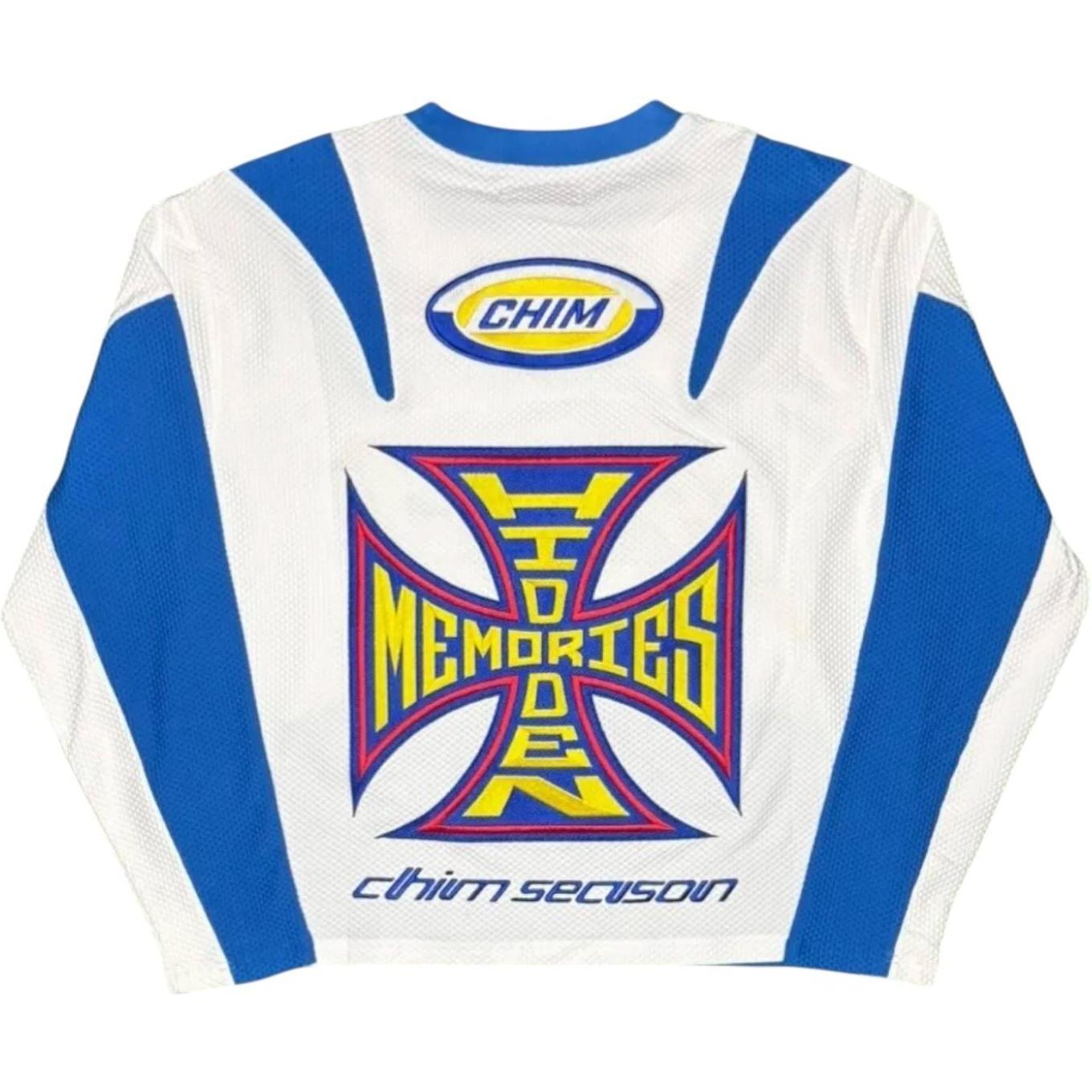 Happy Memories Don't Die HMDD Complex Con Exclusive Moteaux Jersey White Blue Yellow
