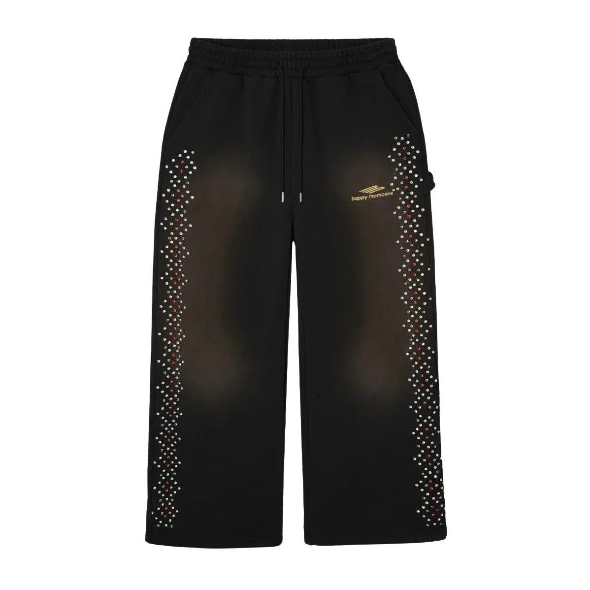 Happy Memories Don't Die HMDD Crystal Sweatpants Black