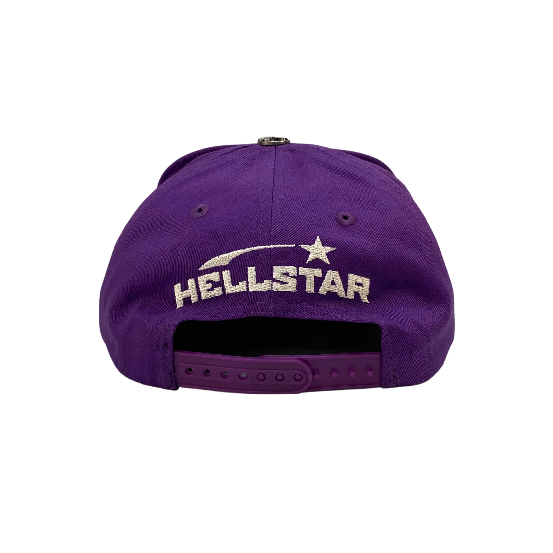 Hellstar Logo 6-Panel Snapback Hat Purple