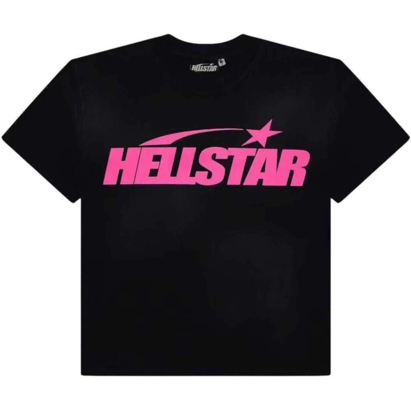 Hellstar Classic T-shirt (Gel Print) Black/Pink