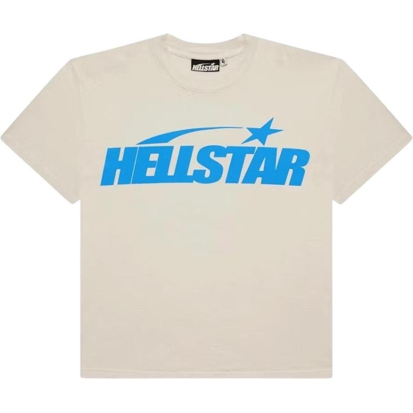 Hellstar Classic T-shirt (Gel Print) White/Blue