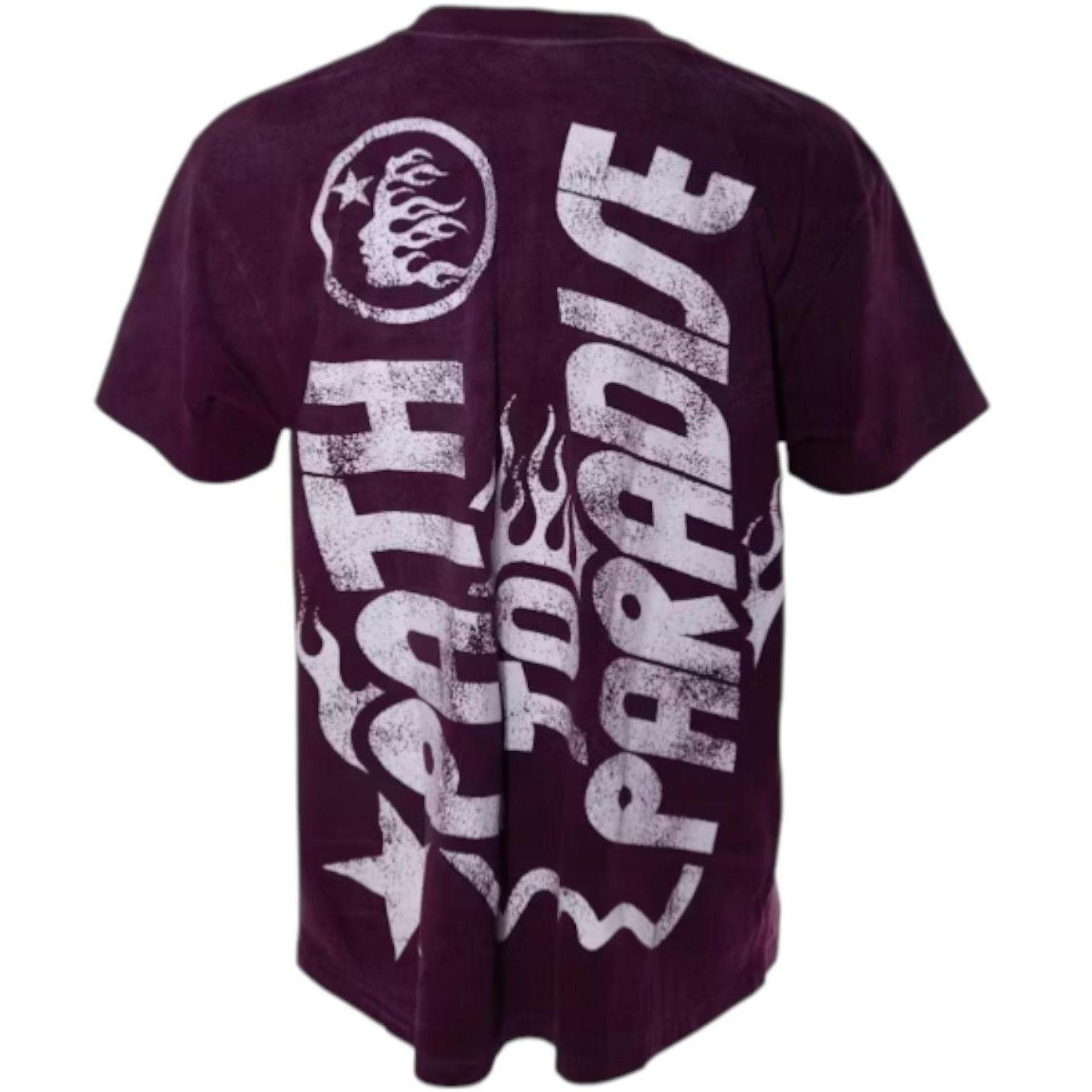 Hellstar Jesus Emblem T-Shirt Burgundy