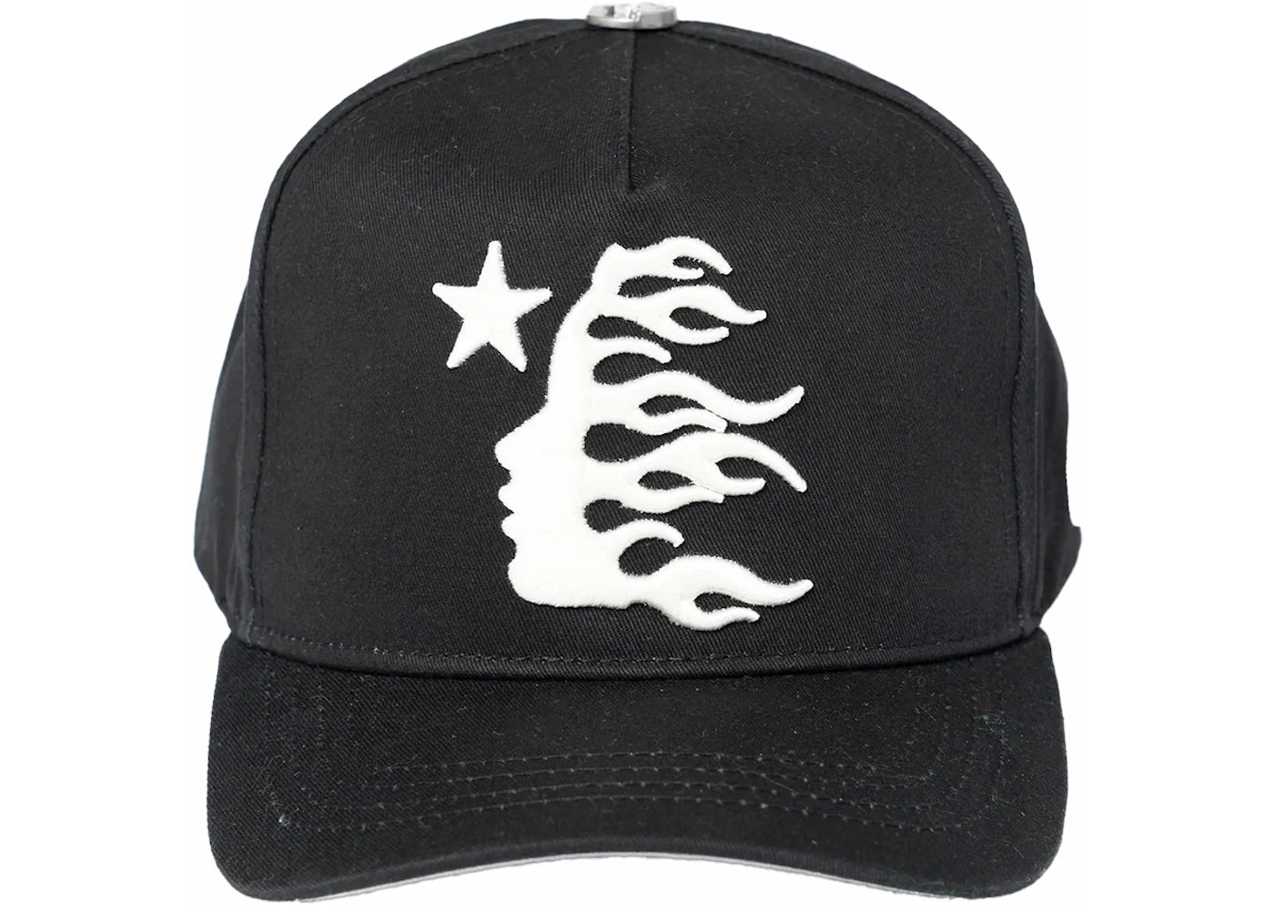 Hellstar Logo 6-Panel Snapback Hat Black