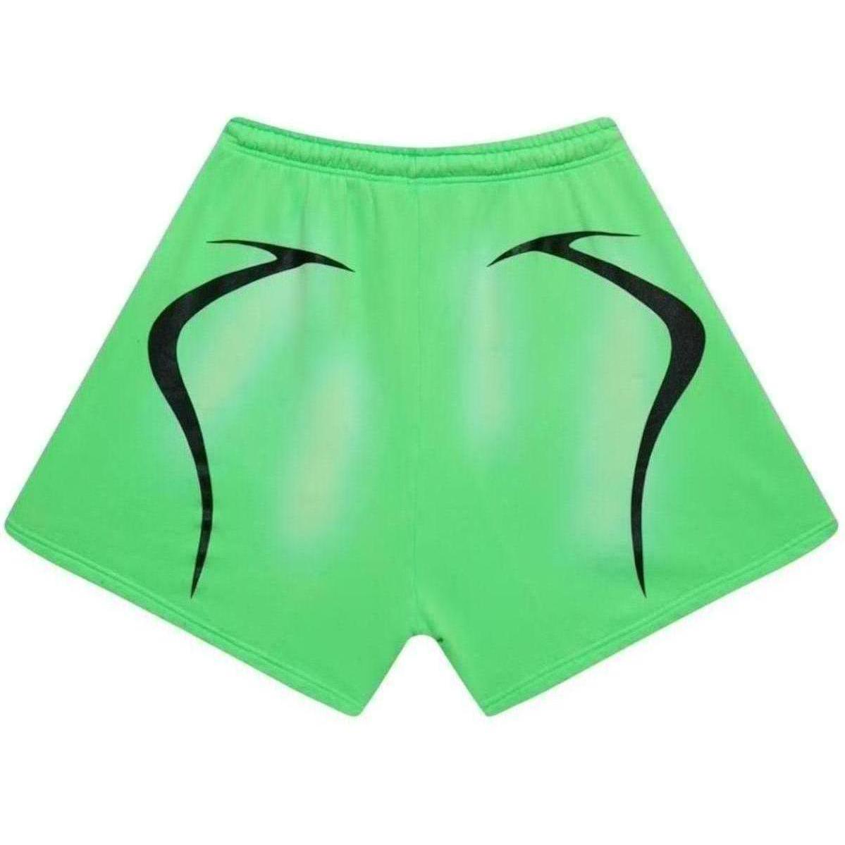 Hellstar Warm Up Shorts Neon Green