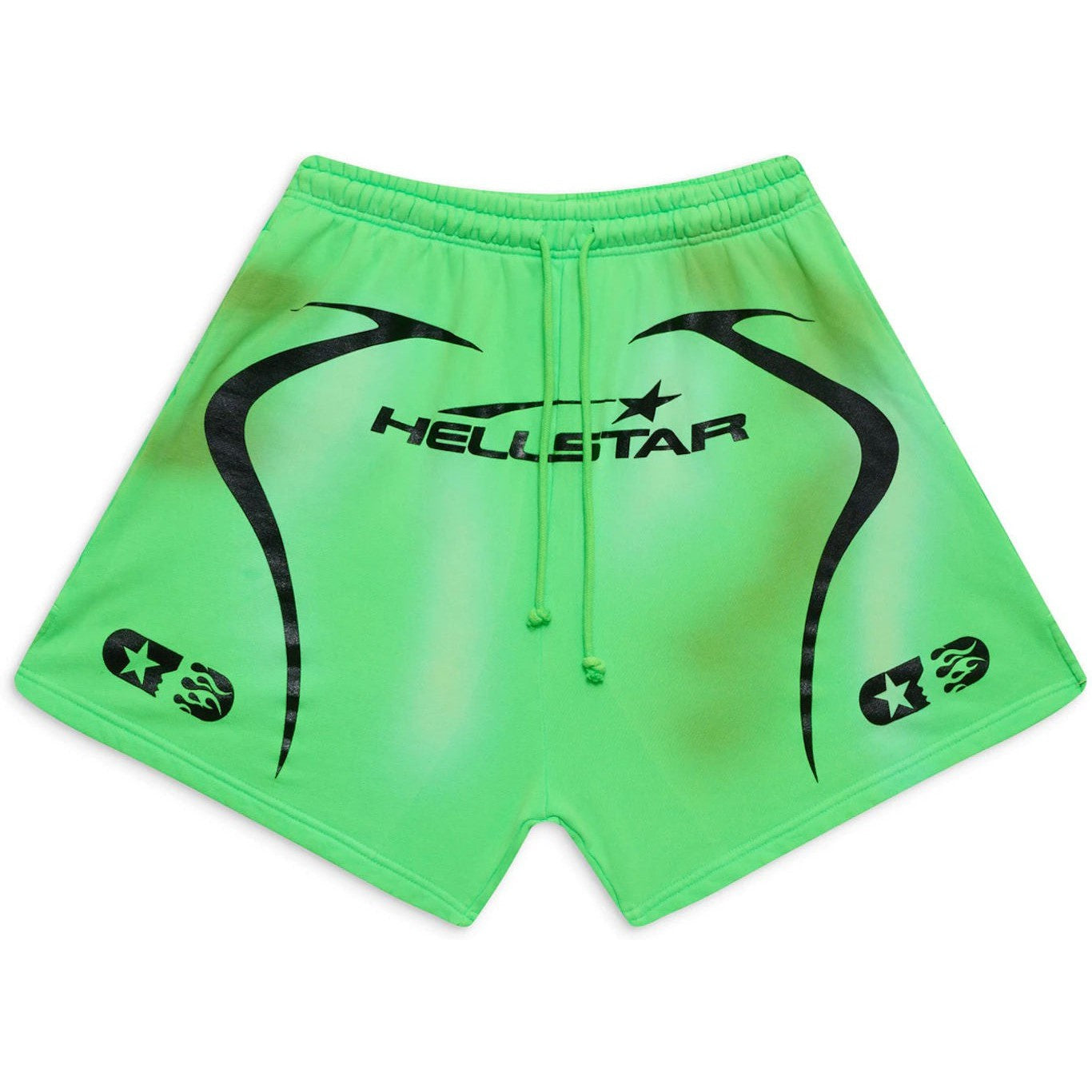 Hellstar Warm Up Shorts Neon Green