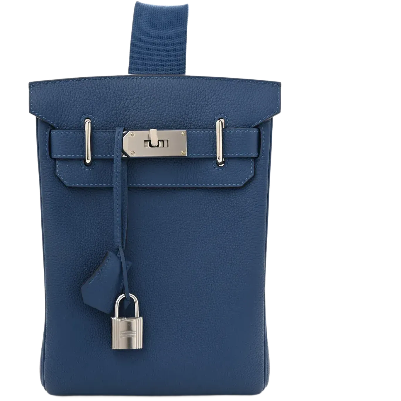 Hermes Togo Hac A Dos PM Calfskin Backpack Blue