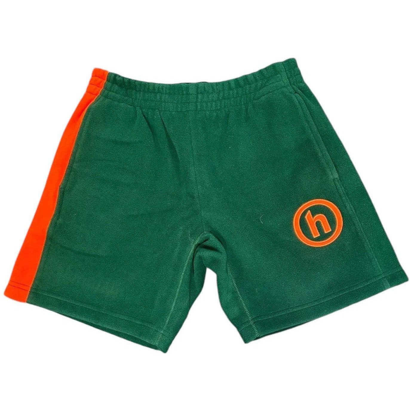 Hidden NY Polar Fleece Shorts Green Orange