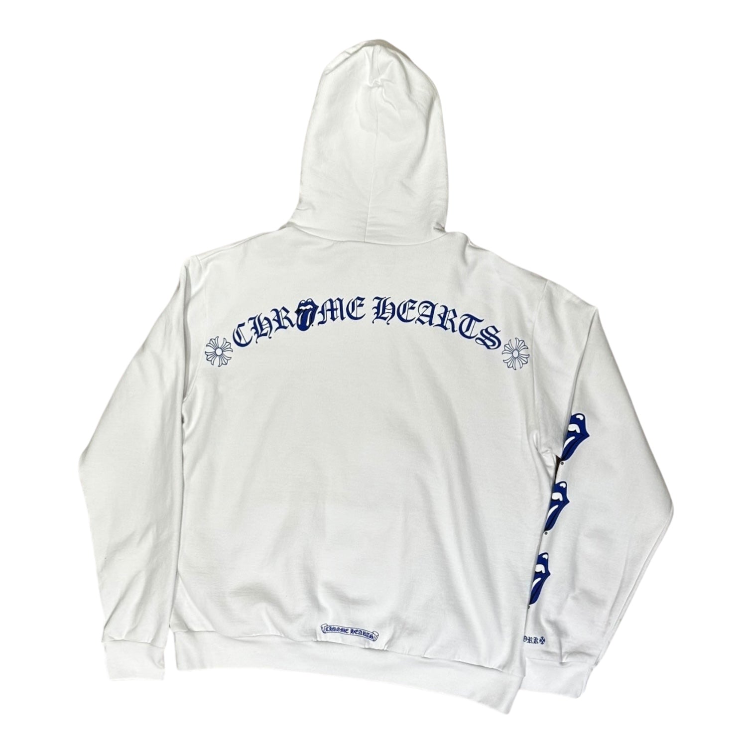 Chrome Hearts x Rolling Stone 2024 Tour Hoodie White Blue