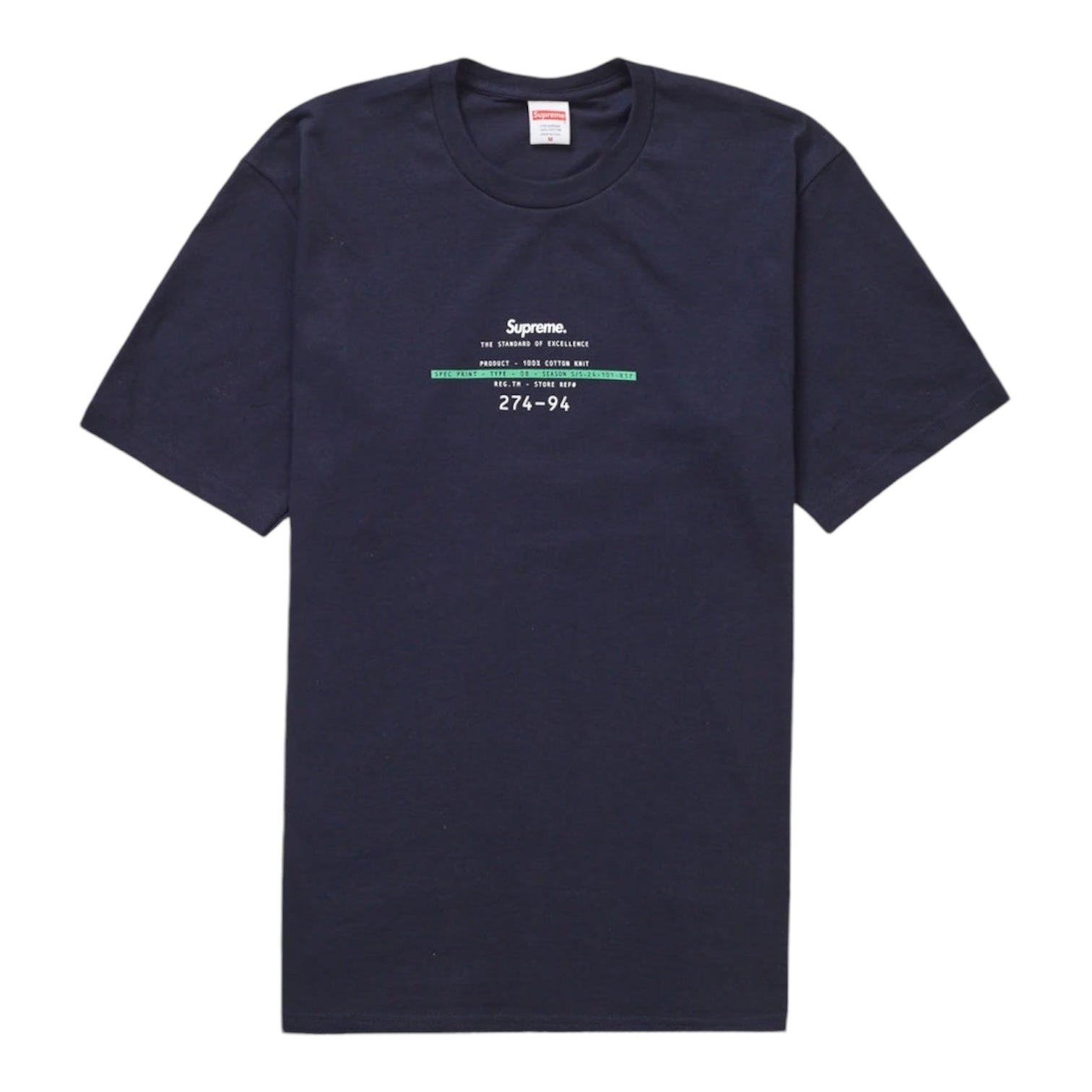 Supreme Standard T-Shirt Navy