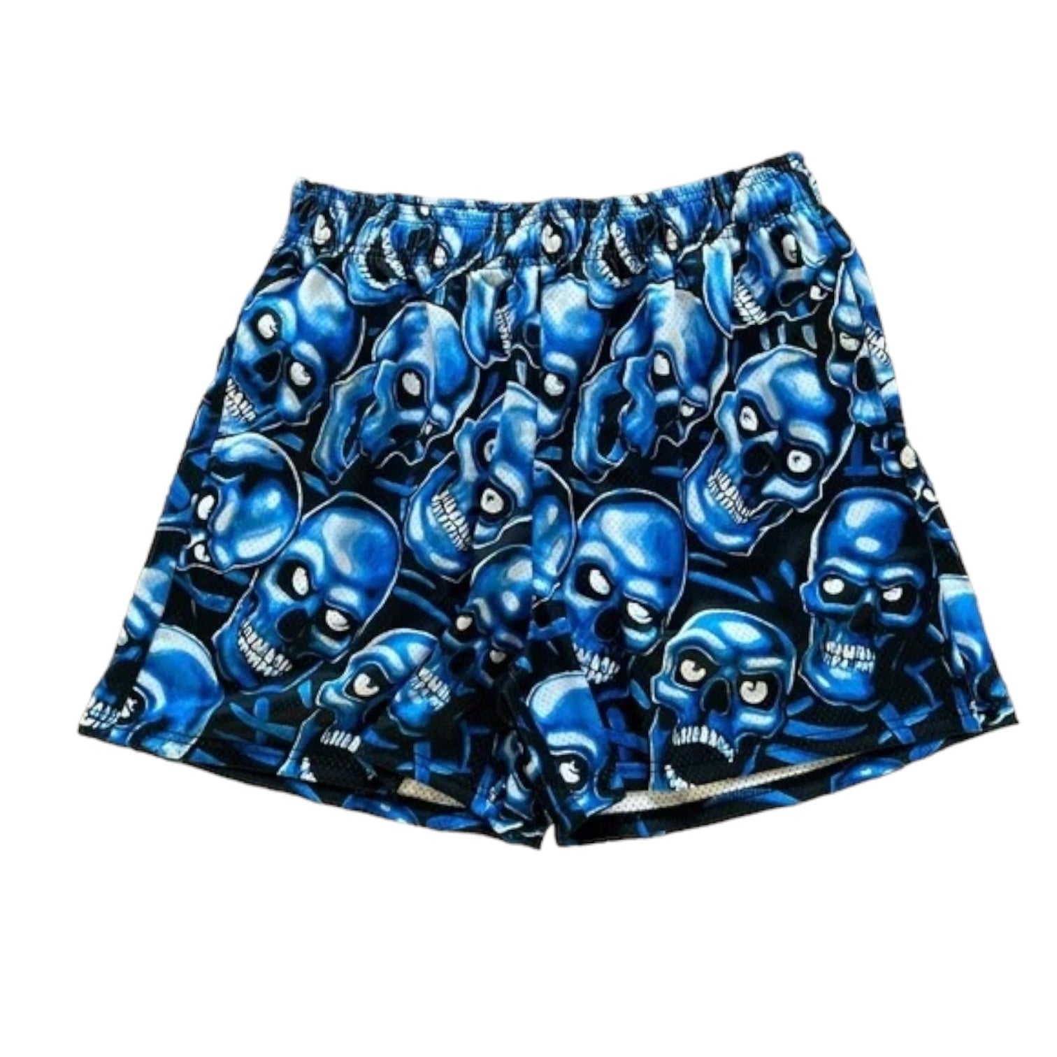 Bravest Studios Skully Blue Shorts