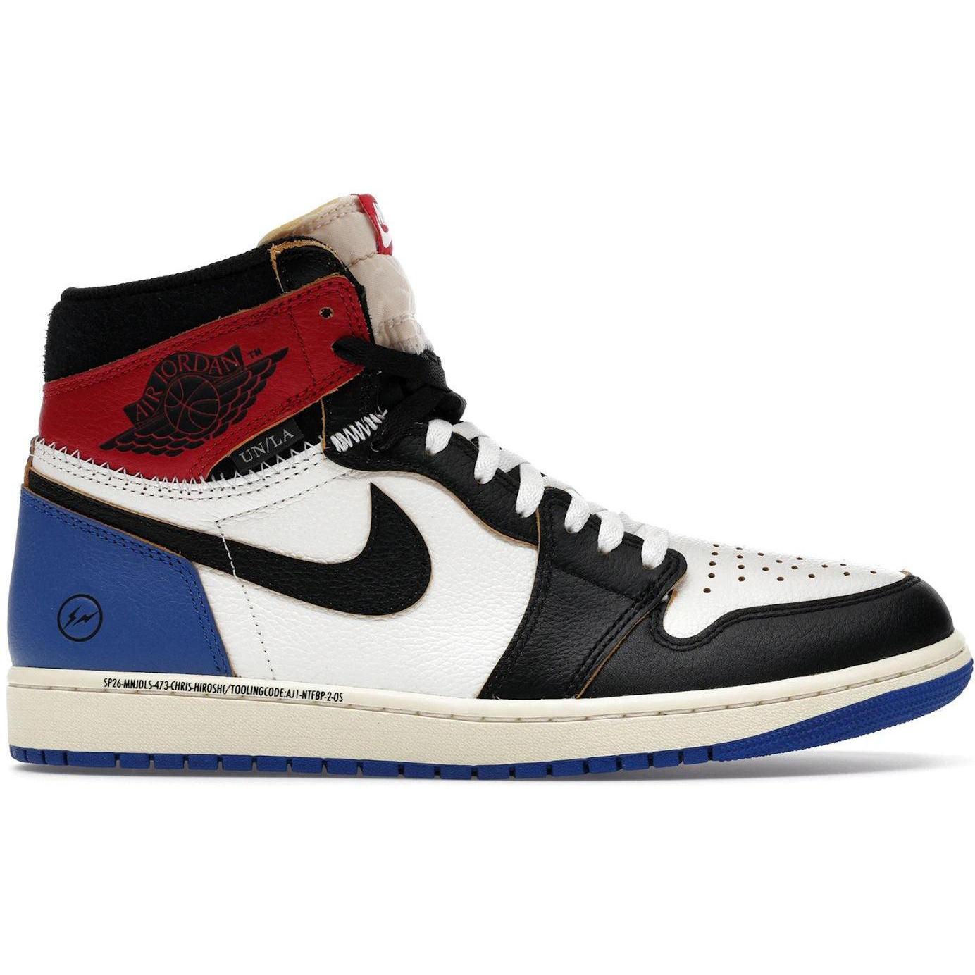 Jordan 1 Retro High OG SP Fragment x Union LA Varsity Red Sport Royal