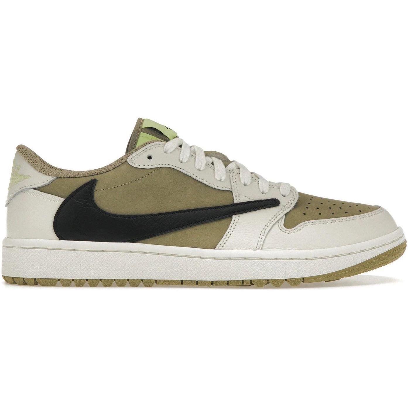 Jordan 1 Retro Low Golf Travis Scott Neutral Olive - New - No Box