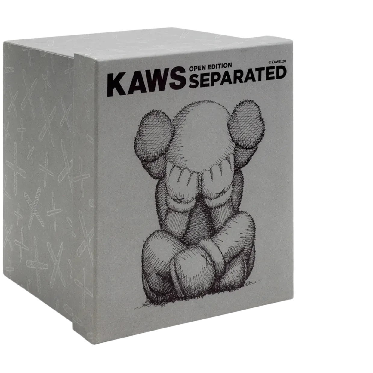KAWS Separated Vinyl Figure Grey