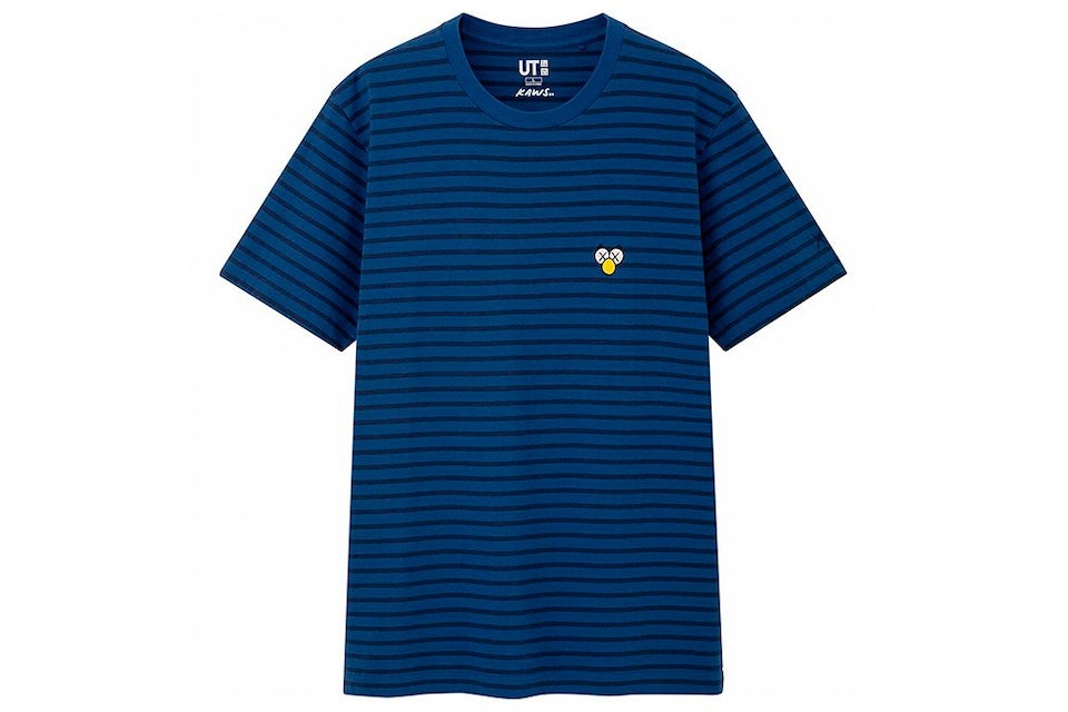 KAWS BFF Striped T-Shirt Blue