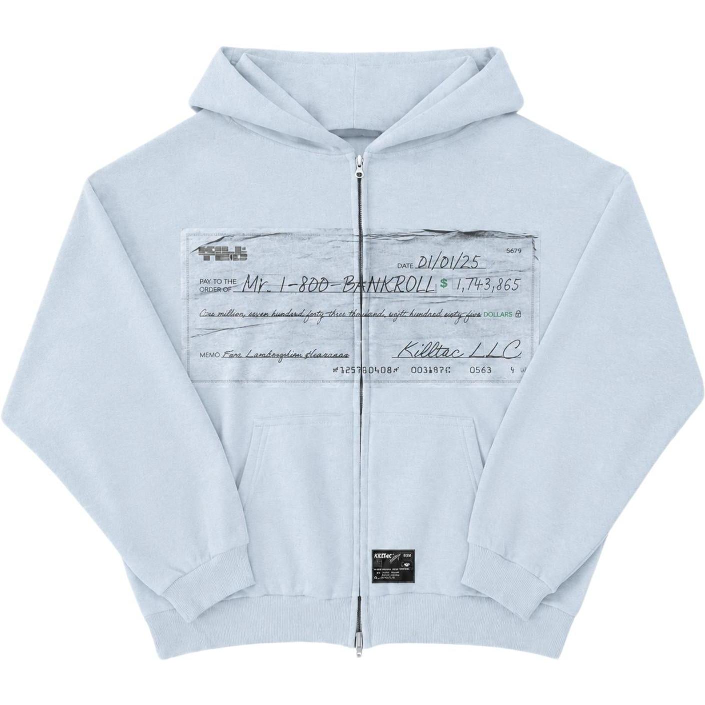 Killtec 1-800 Bankroll Zip Up Hoodie Blue