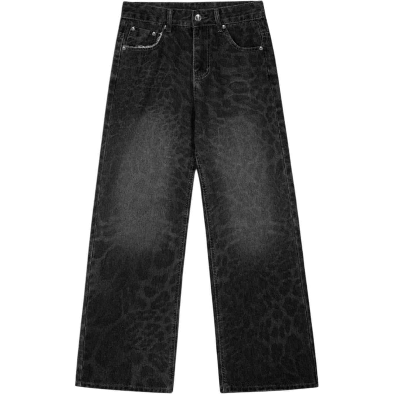 Killtec Black Leopard Denim Jeans